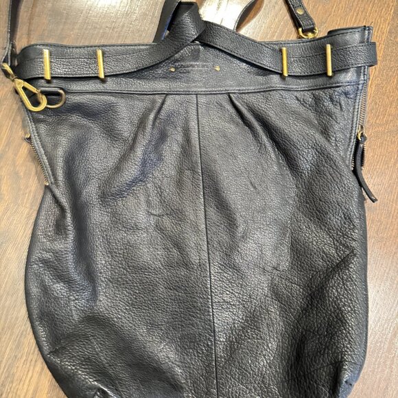 Comptoir Des Cotonniers Large Black Leather Two Way Bag - Picture 3 of 14